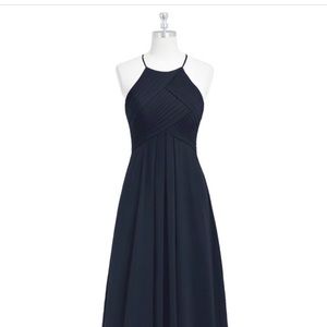 Azazie bridesmaid dress navy